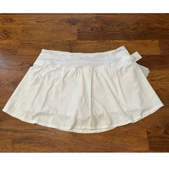 Zella Women's Everyday Tennis Skort White Size XXL โ NWT with Built-In Shorts - Picture 1 of 9